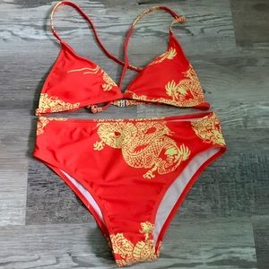 4 piece Bikini bathing suit with cover up